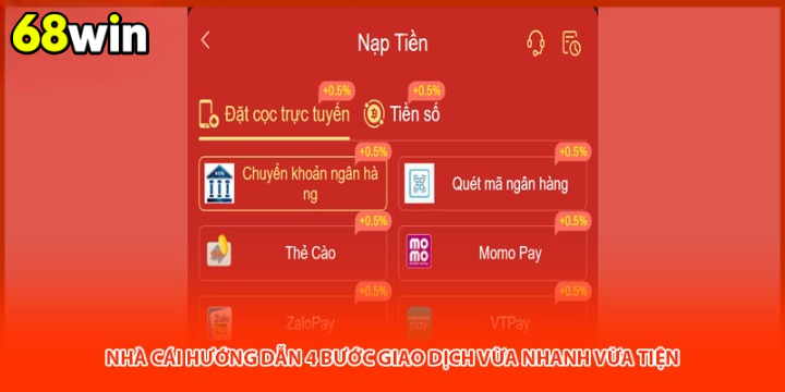 Rút Tiền 68Win